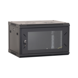 Rack perete 6U 19" 600x450, negru