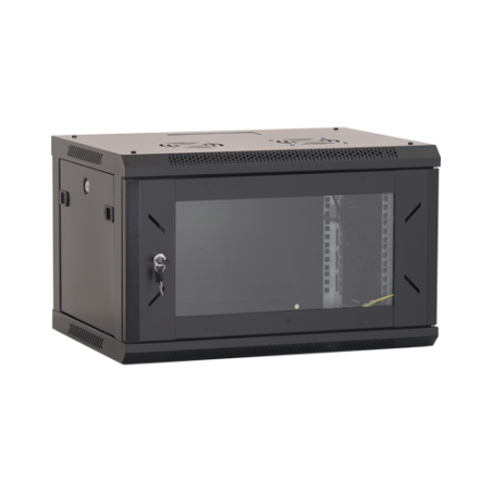 Rack perete 6U 19" 600x450, negru