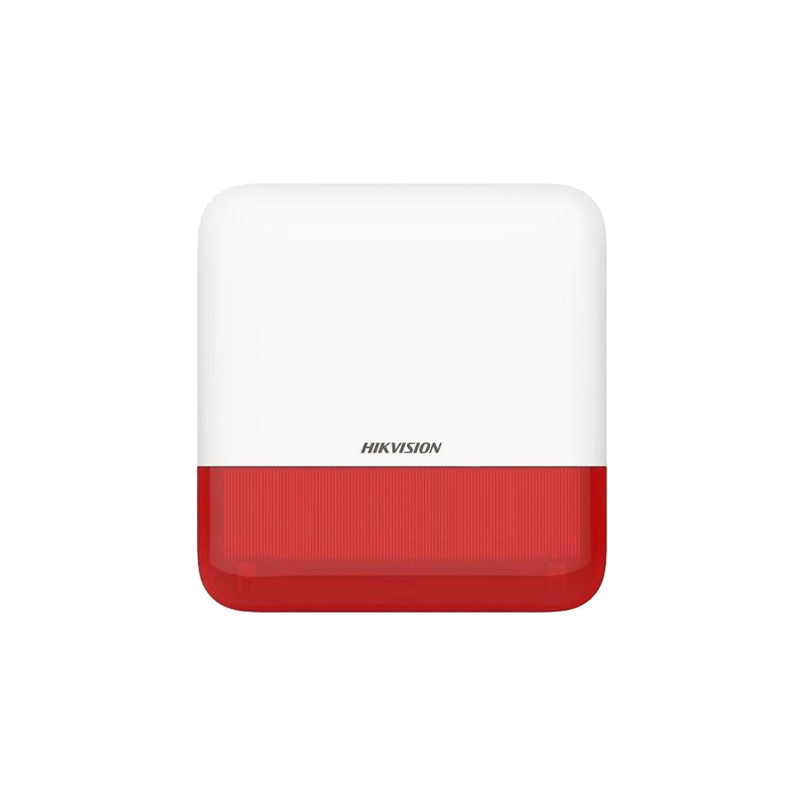 Sirena wireless AX PRO de exterior cu flash, led Rosu