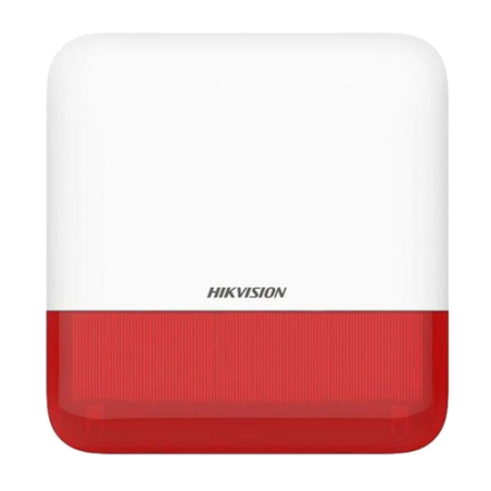 Sirena wireless AX PRO de exterior cu flash, led Rosu